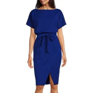 Kenzie blue wrap dress